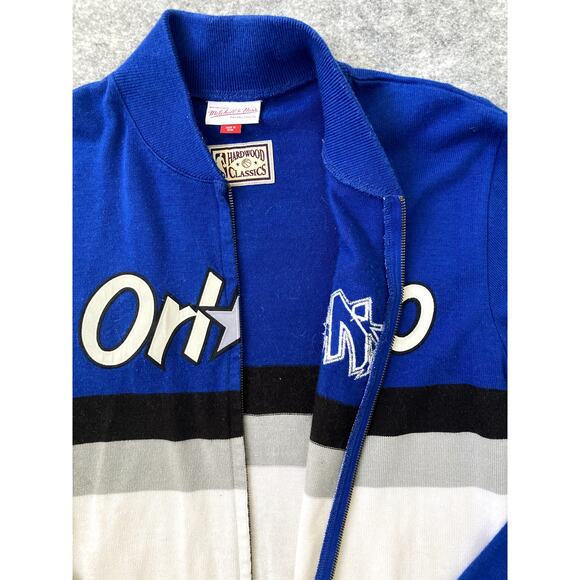 NBA Orlando Magic Cardigan Knit Sweater Large Basketball Mitchell and Ness - Picture 7 of 8